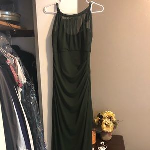 Olive bridesmaid/prom dress
